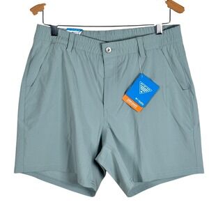 NEW Columbia PFG Uncharted Shorts Crushed Blue Mens M Lined Quick Dry $55